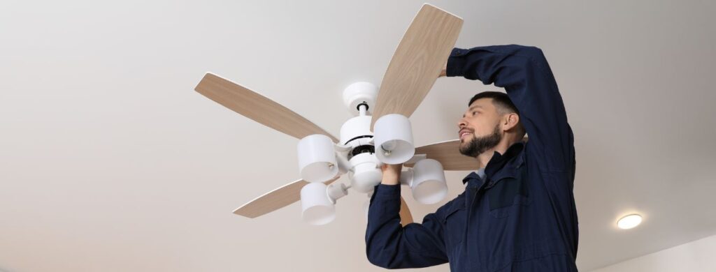 Ceiling fan installation